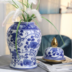 Pot Temple éclectique à motifs Sagebrook Home avec couvercle