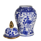 Pot Temple éclectique à motifs Sagebrook Home avec couvercle