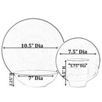 Service de vaisselle Dinewares Spin Wash, tasses, assiettes et bols à salade et à dîner, vaisselle de haute qualité