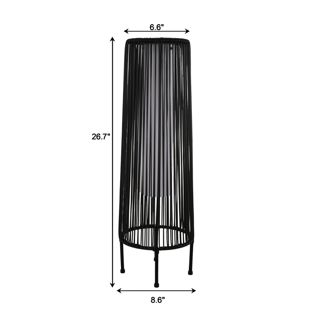 Lot de 2 lampadaires solaires d'extérieur