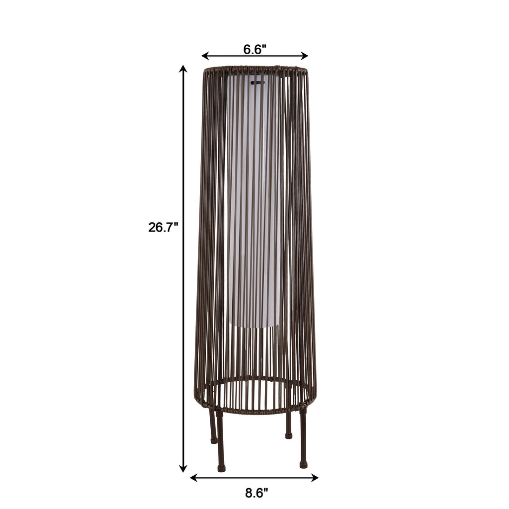 Lot de 2 lampadaires solaires d'extérieur
