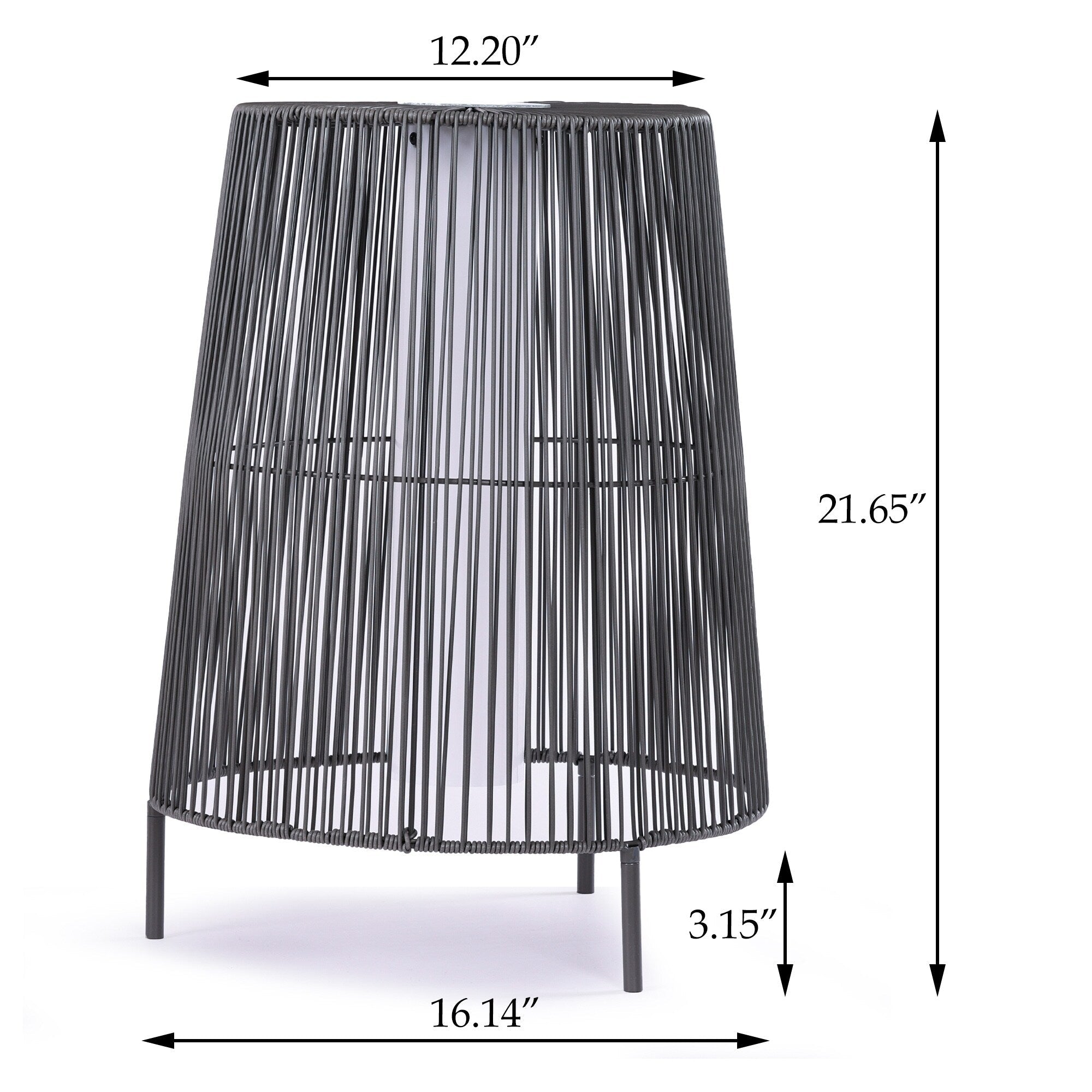 Lot de 2 lampadaires solaires d'extérieur
