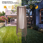 Lot de 2 lampadaires solaires d'extérieur