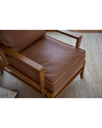 Fauteuil de salon en cuir René