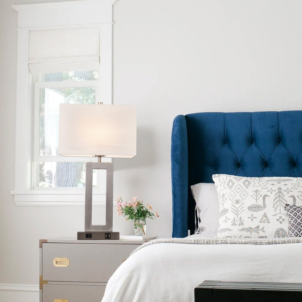 Ensemble de 22 lampes de table USB grises à commande tactile