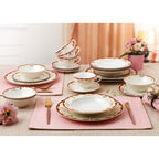 Service de table 24 pièces en porcelaine tendre, pour 4 personnes, par Lorren Home Trends