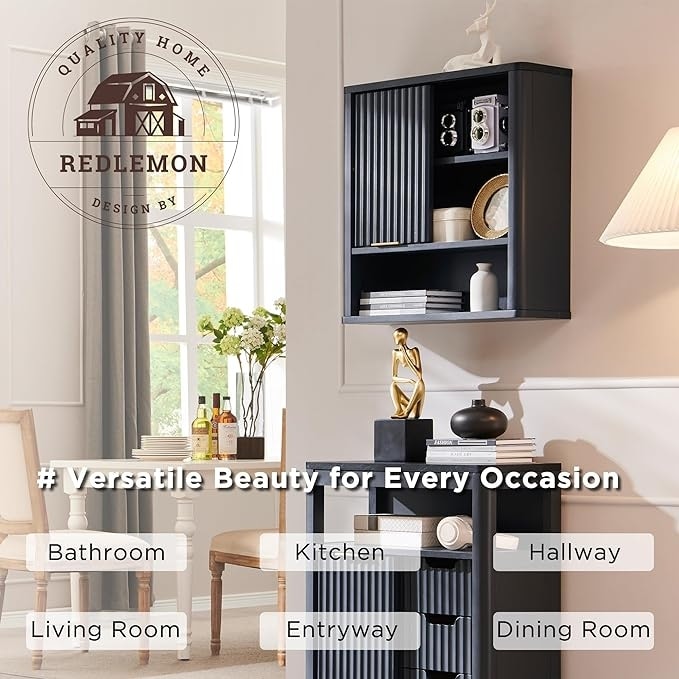 Armoire murale de salle de bain moderne, armoire à pharmacie, organiseur de rangement mural