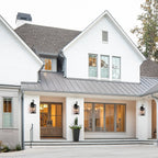 Applique murale d'extérieur à 2 lumières, grande taille, bronze, 25,7 H