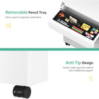 Classeur métallique verrouillable à 3 tiroirs pour bureau à domicile, armoire roulante entièrement assemblée