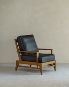 Fauteuil de salon en cuir René
