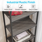 Bibliothèque ouverte, étagères de rangement industrielles avec cadre en métal