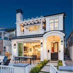 Lot de 4 appliques murales d'extérieur à 1 lampe avec finition noir mat et abat-jour en verre transparent