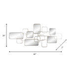 Sagebrook Home - Sculpture murale moderne et glamour en miroir