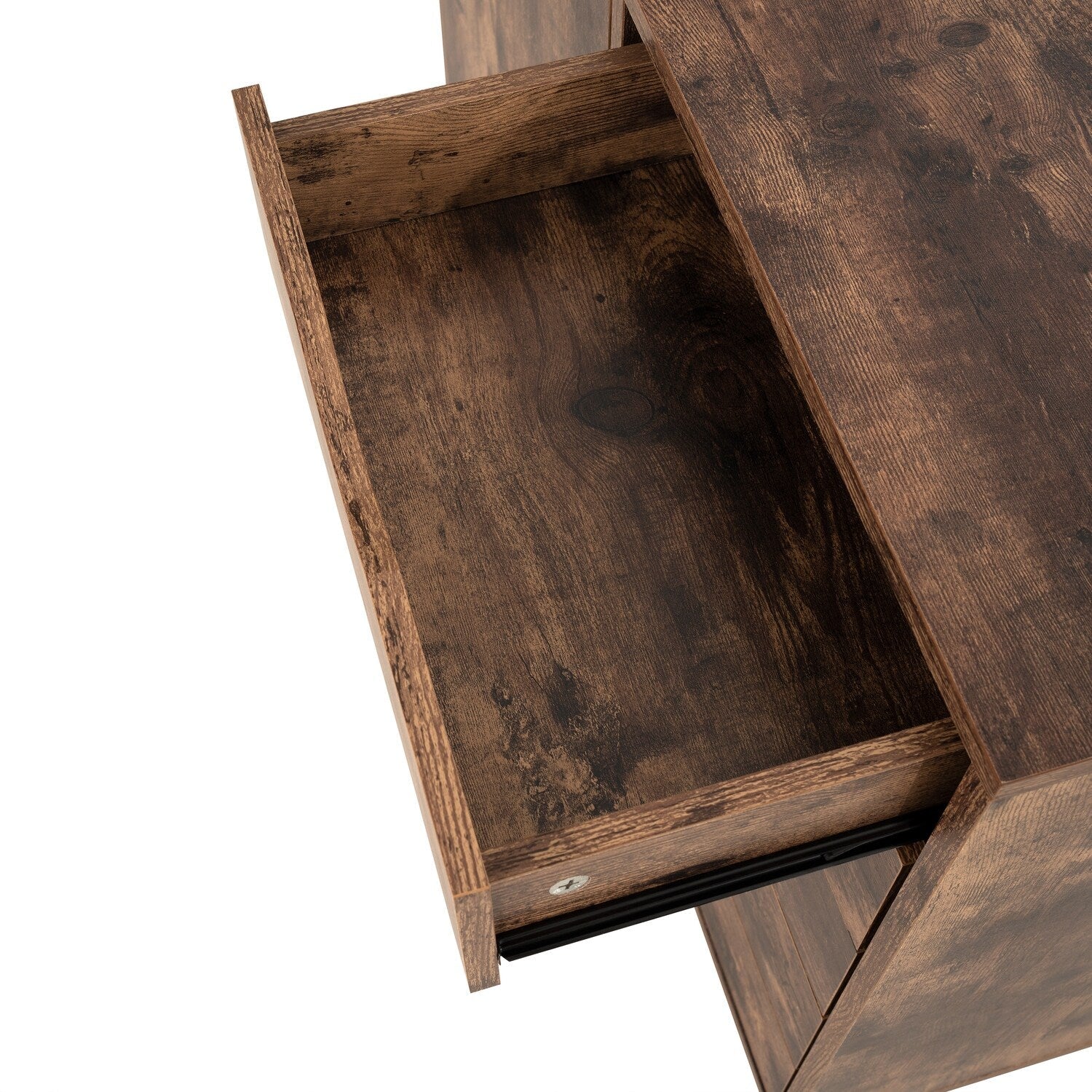 Commode de rangement en bois à 5 tiroirs avec roulettes - Organisateur d'artisanat et tiroir de maquillage pour placard et chambre