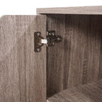 Commode de rangement en bois à 5 tiroirs avec roulettes - Organisateur d'artisanat et tiroir de maquillage pour placard et chambre