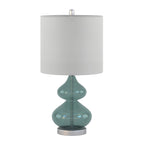 Lampe de table en verre courbé Ellipse, lot de 2