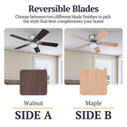 Ventilateur de plafond LED d'intérieur traditionnel Prominence Home Benton avec lumière et chaînes de traction