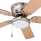 Ventilateur de plafond LED d'intérieur traditionnel Prominence Home Benton avec lumière et chaînes de traction