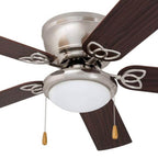 Ventilateur de plafond LED d'intérieur traditionnel Prominence Home Benton avec lumière et chaînes de traction
