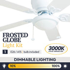 Ventilateur de plafond LED d'intérieur traditionnel Prominence Home Benton avec lumière et chaînes de traction