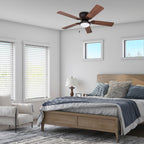 Ventilateur de plafond LED d'intérieur traditionnel Prominence Home Benton avec lumière et chaînes de traction