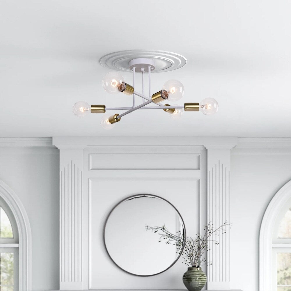 Plafonnier semi-encastré moderne en métal Sputnik de 60 cm (23,62 po)