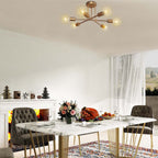 Plafonnier semi-encastré moderne en métal Sputnik de 60 cm (23,62 po)