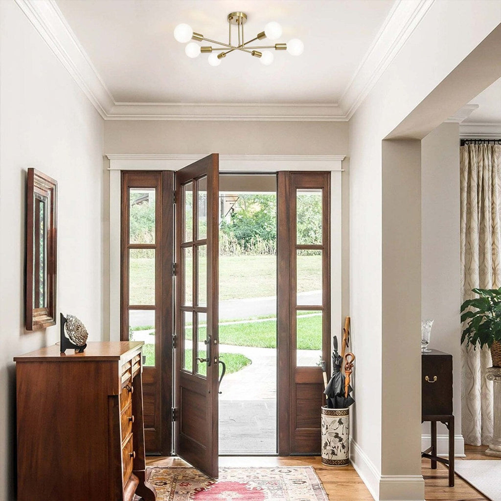 Plafonnier semi-encastré moderne en métal Sputnik de 60 cm (23,62 po)