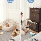 Commode verticale à 6 tiroirs de Crestlive Products