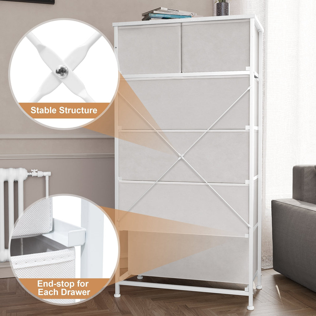 Commode verticale à 6 tiroirs de Crestlive Products