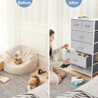 Commode verticale à 6 tiroirs de Crestlive Products