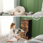 Commode verticale à 6 tiroirs de Crestlive Products