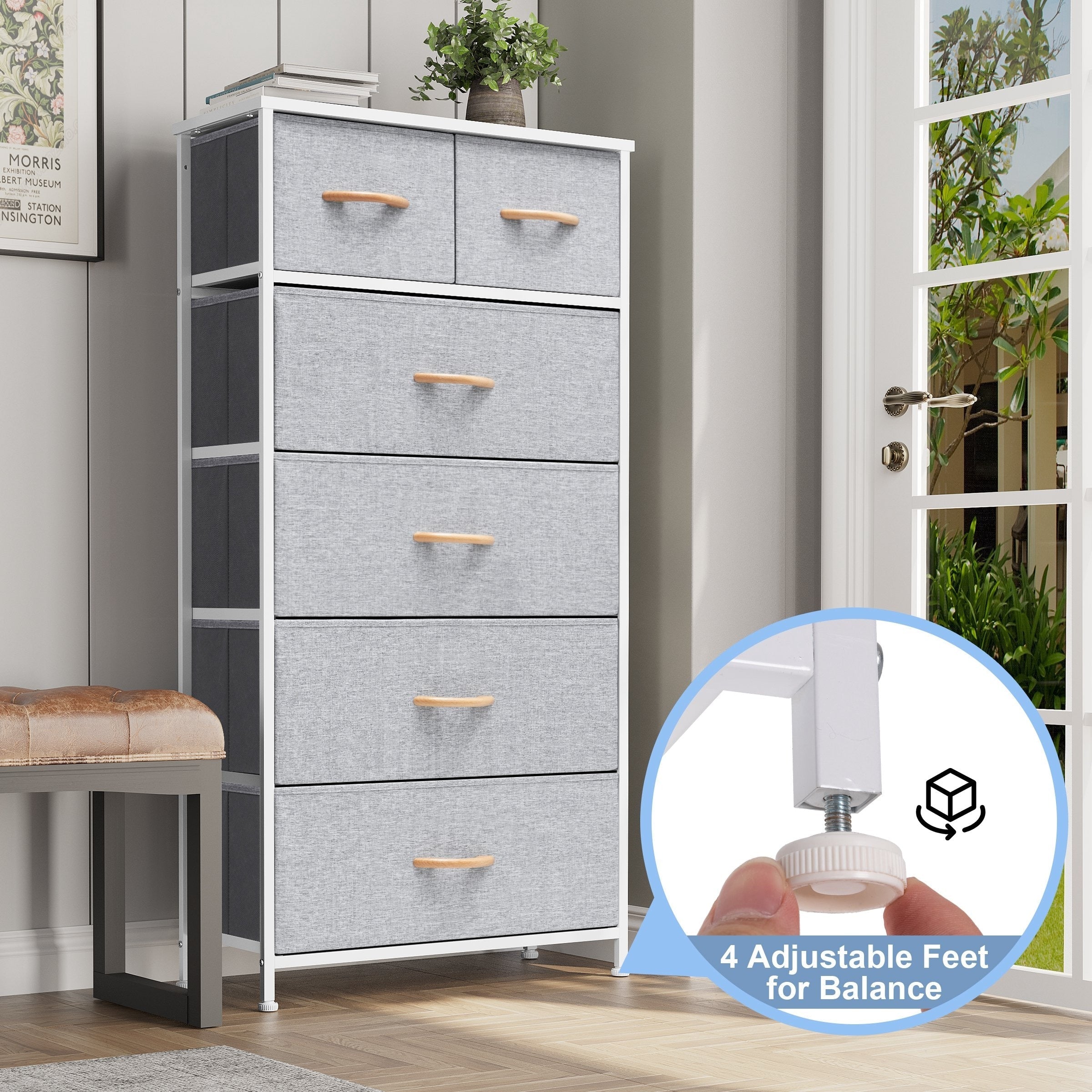 Commode verticale à 6 tiroirs de Crestlive Products