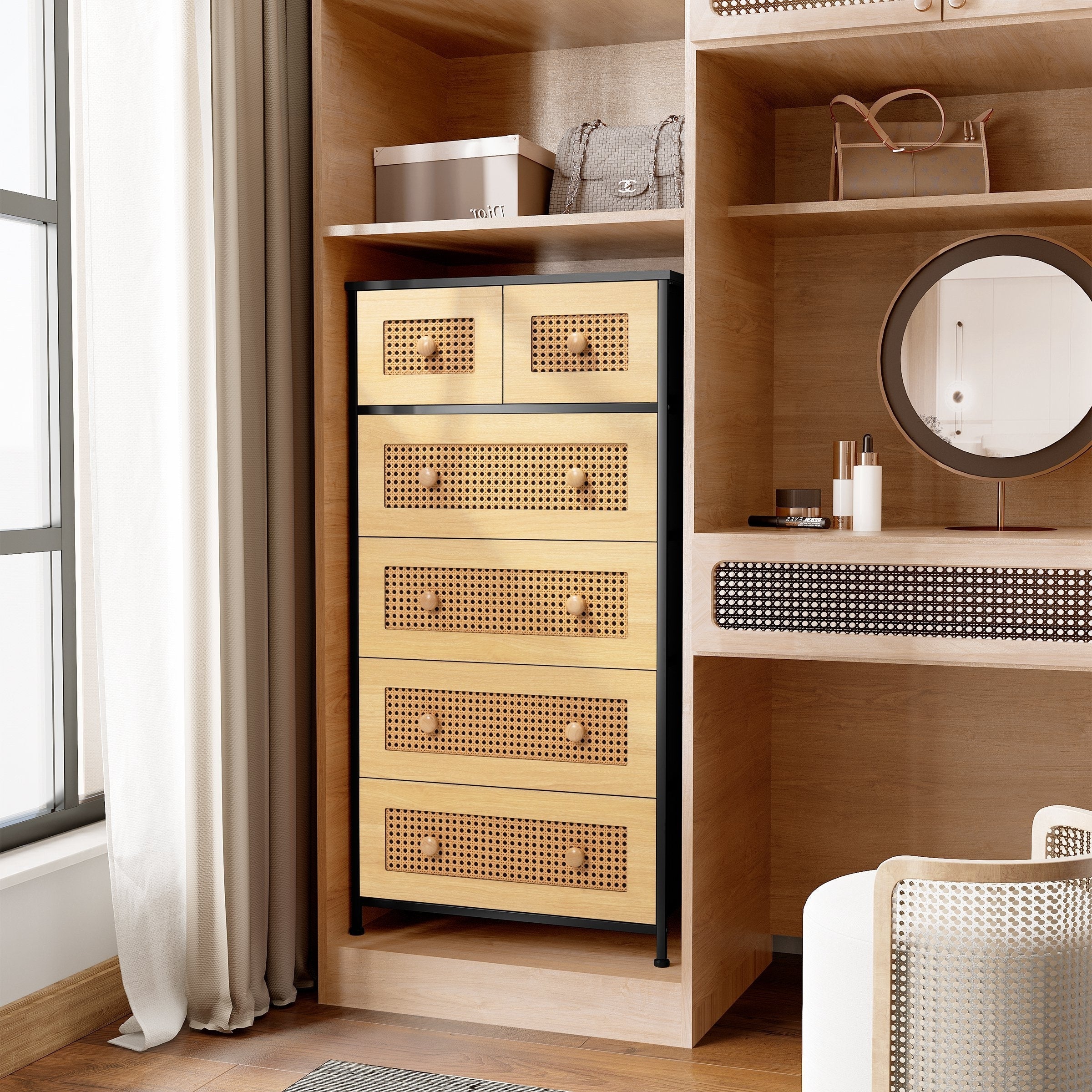 Commode verticale à 6 tiroirs de Crestlive Products