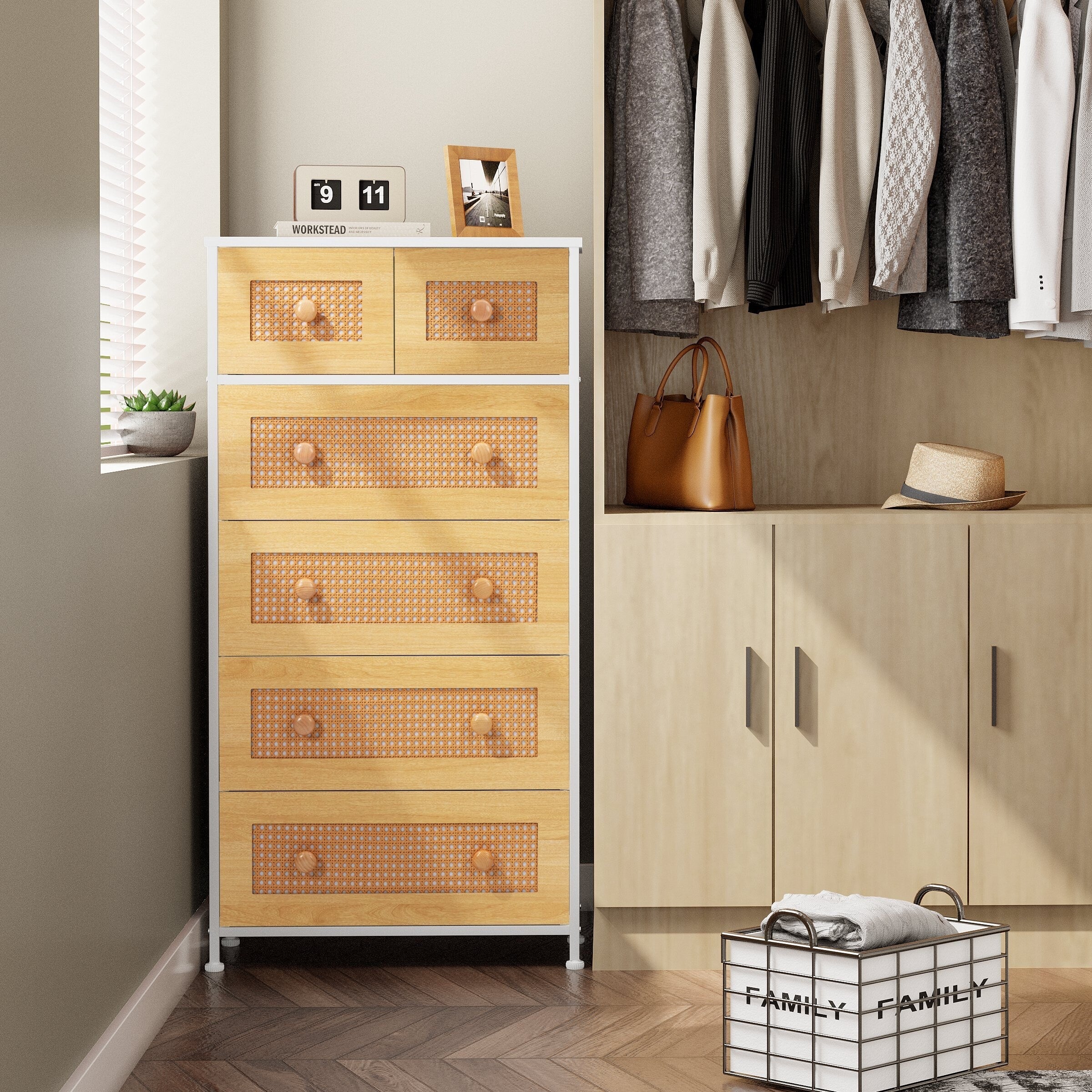 Commode verticale à 6 tiroirs de Crestlive Products