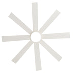 Ventilateur de plafond LED noir à 8 pales de 65 pouces avec éclairage et télécommande