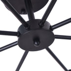 Plafonnier semi-encastré Spoutnik noir/doré pour salon, cuisine, bureau, chambre à coucher, hall d'entrée