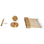 Plafonnier semi-encastré Spoutnik noir/doré pour salon, cuisine, bureau, chambre à coucher, hall d'entrée