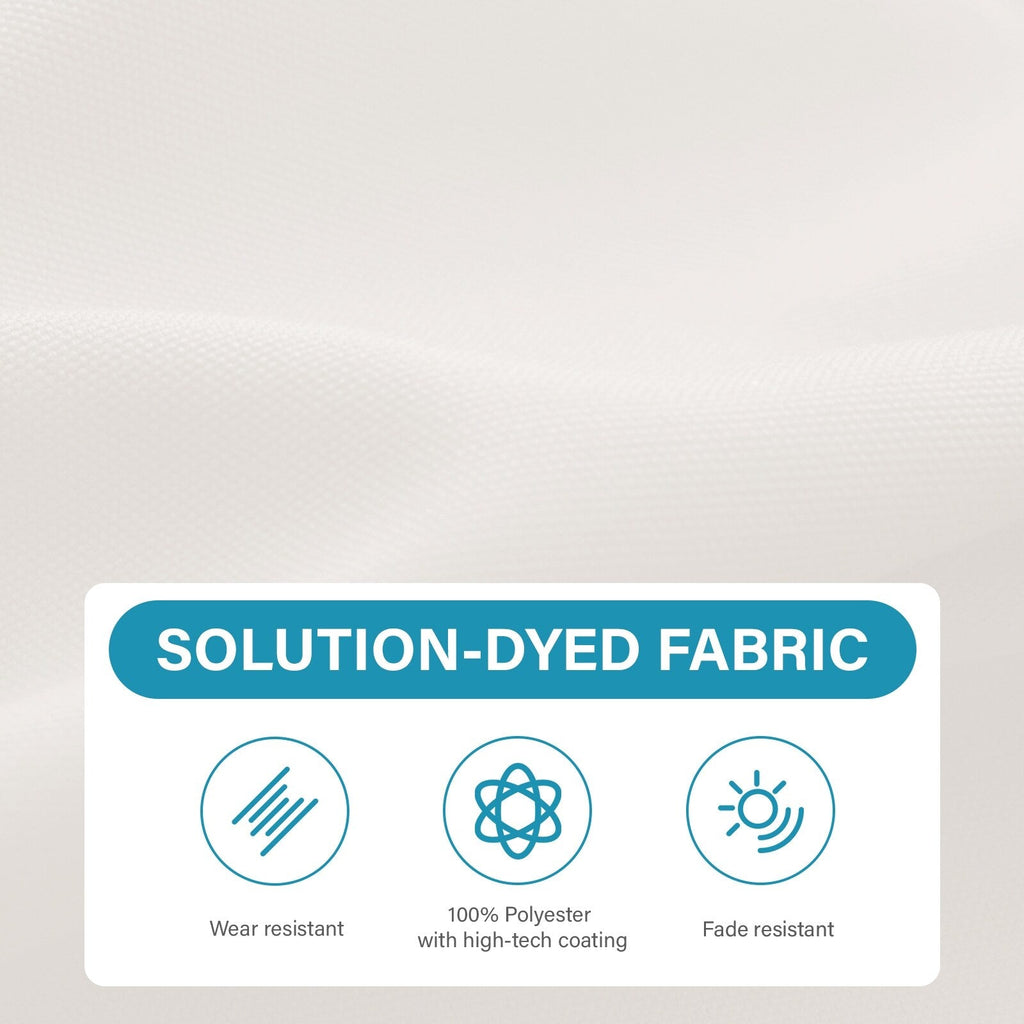 Parasol de marché rectangulaire de 8 x 10 pieds avec manivelle et inclinaison, résistant aux UV