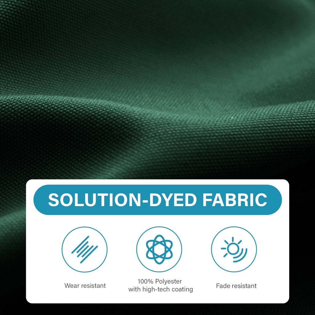 Parasol de marché rectangulaire de 8 x 10 pieds avec manivelle et inclinaison, résistant aux UV