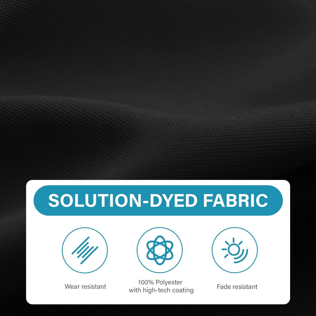 Parasol de marché rectangulaire de 8 x 10 pieds avec manivelle et inclinaison, résistant aux UV