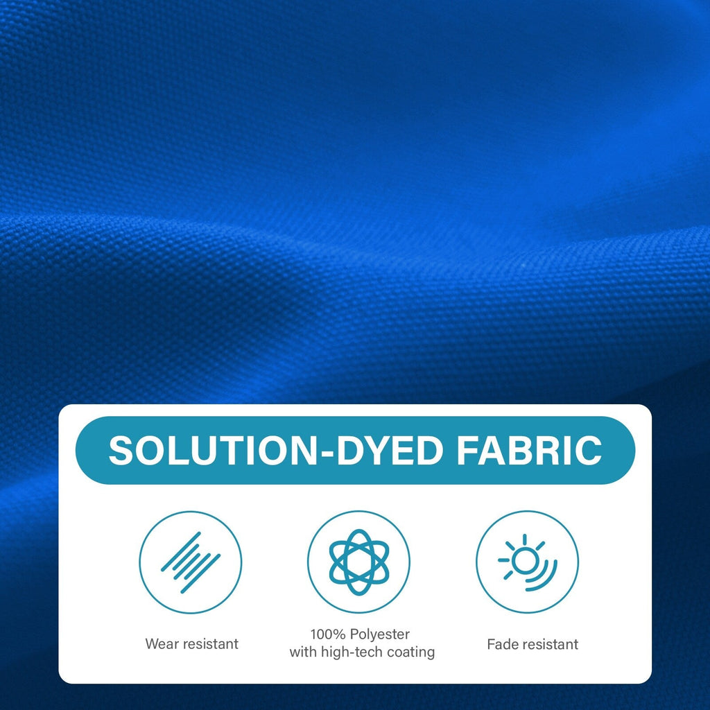 Parasol de marché rectangulaire de 8 x 10 pieds avec manivelle et inclinaison, résistant aux UV