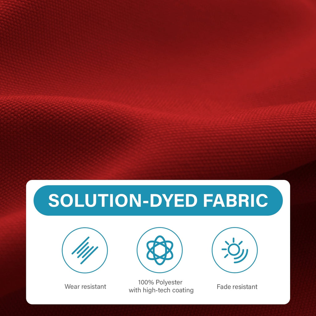 Parasol de marché rectangulaire de 8 x 10 pieds avec manivelle et inclinaison, résistant aux UV