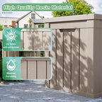 Coffre de rangement extérieur verrouillable en résine pour terrasse