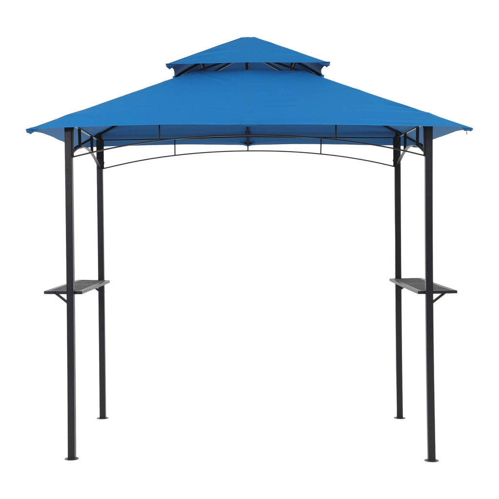 Gazebo d'extérieur étanche à la pluie de 8 pi x 5 pi avec conception ventilée à double couche
