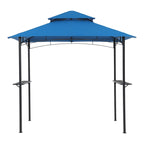 Gazebo d'extérieur étanche à la pluie de 8 pi x 5 pi avec conception ventilée à double couche