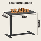 FunniHomi 28/32 Table de lit mobile à hauteur réglable avec roulettes, blanc/noir, pour ordinateur portable, pour lit et canapé