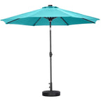 Parasol de patio Ainfox de 10 pieds avec lumières Parasol solaire d'extérieur sans base