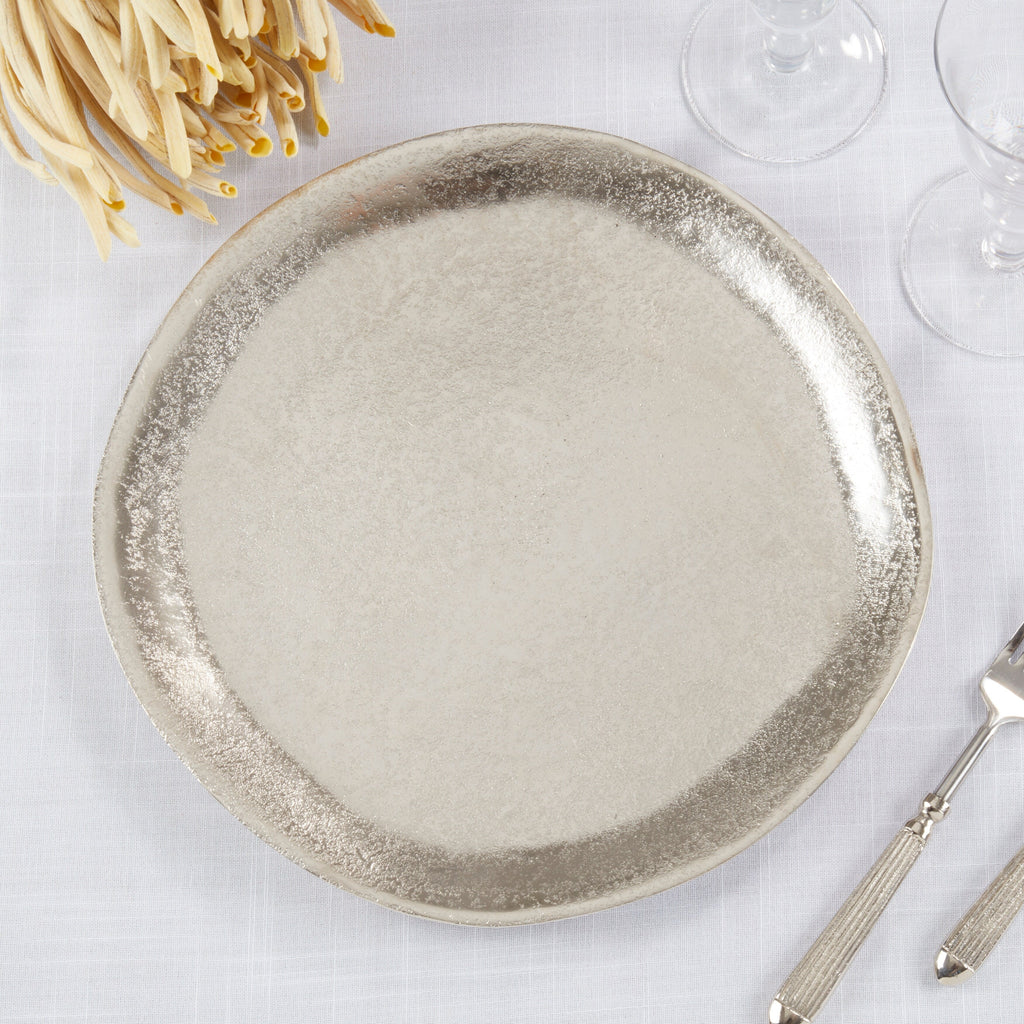 Assiettes de présentation en aluminium (lot de 4)