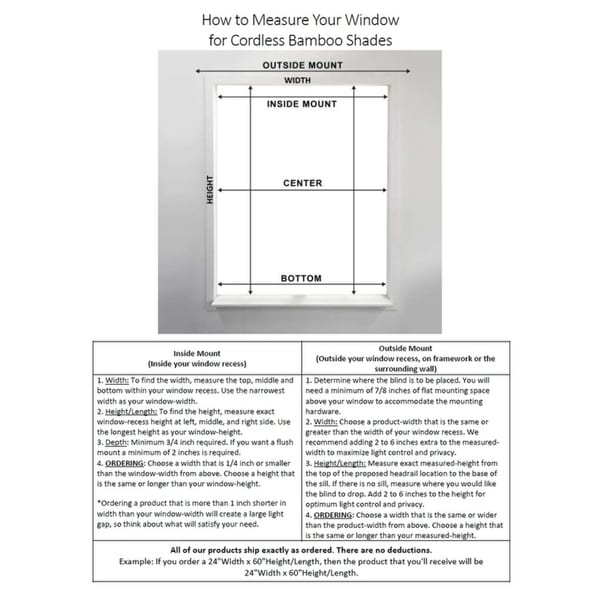 Stores Arlo sans fil en bambou Java profond avec système de levage, hauteur de 60 pouces